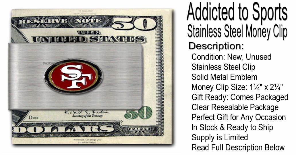 49ers Money Clip