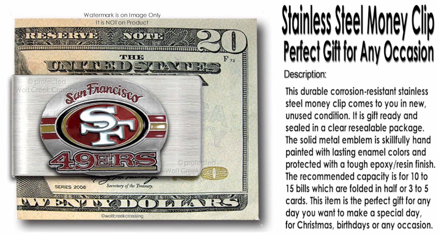 Large 49ers Money Clip