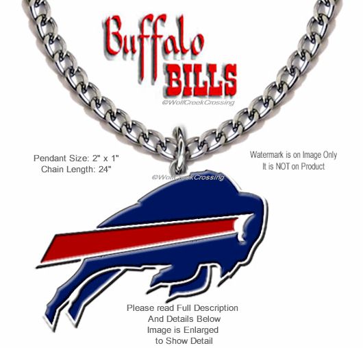 Large Buffalo Bills Necklace