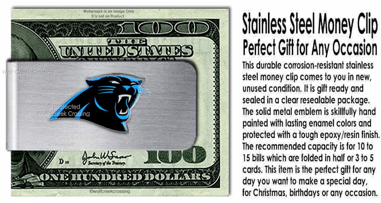 Panthers Money Clip