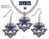 Dallas Cowboys Necklace and Earrings NFL Licensed Jewelry Gift Set