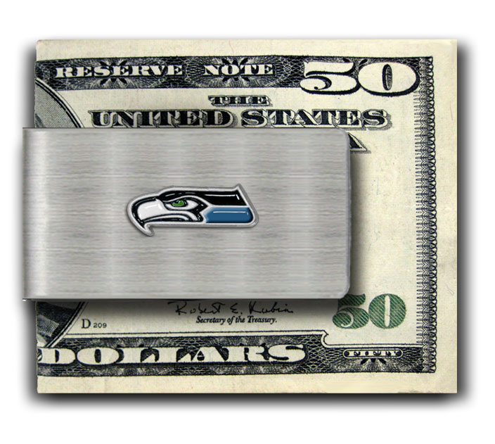 Seattle Seahawks Stainless Steel NFL Money Clip #B - Image 3