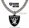 oakland raiders necklace