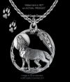 Moon Shadow Wolf Necklace